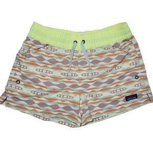 Patagonia Girls Costa Rica Baggies Shorts Size Large (12) Nylon Unlined Hybrid